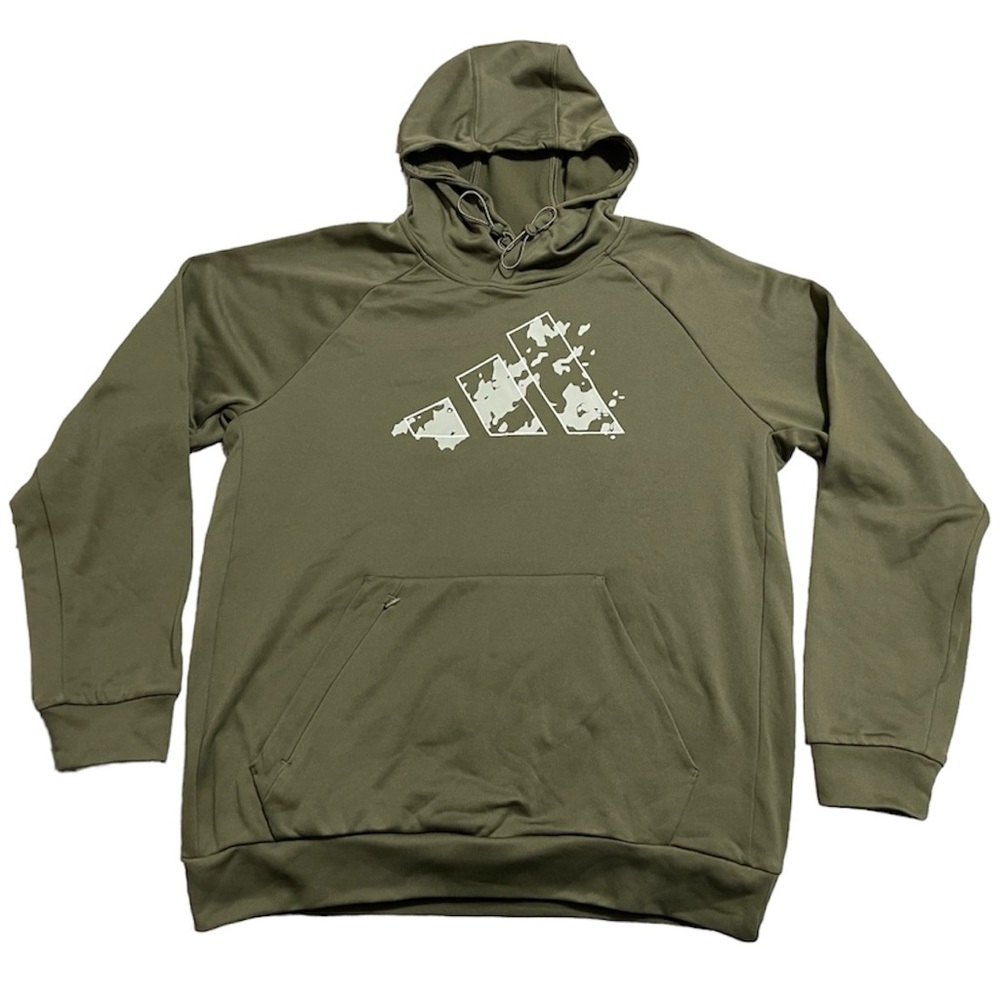 Adidas Men's Game and Go Camo Big Logo Training Hoodie